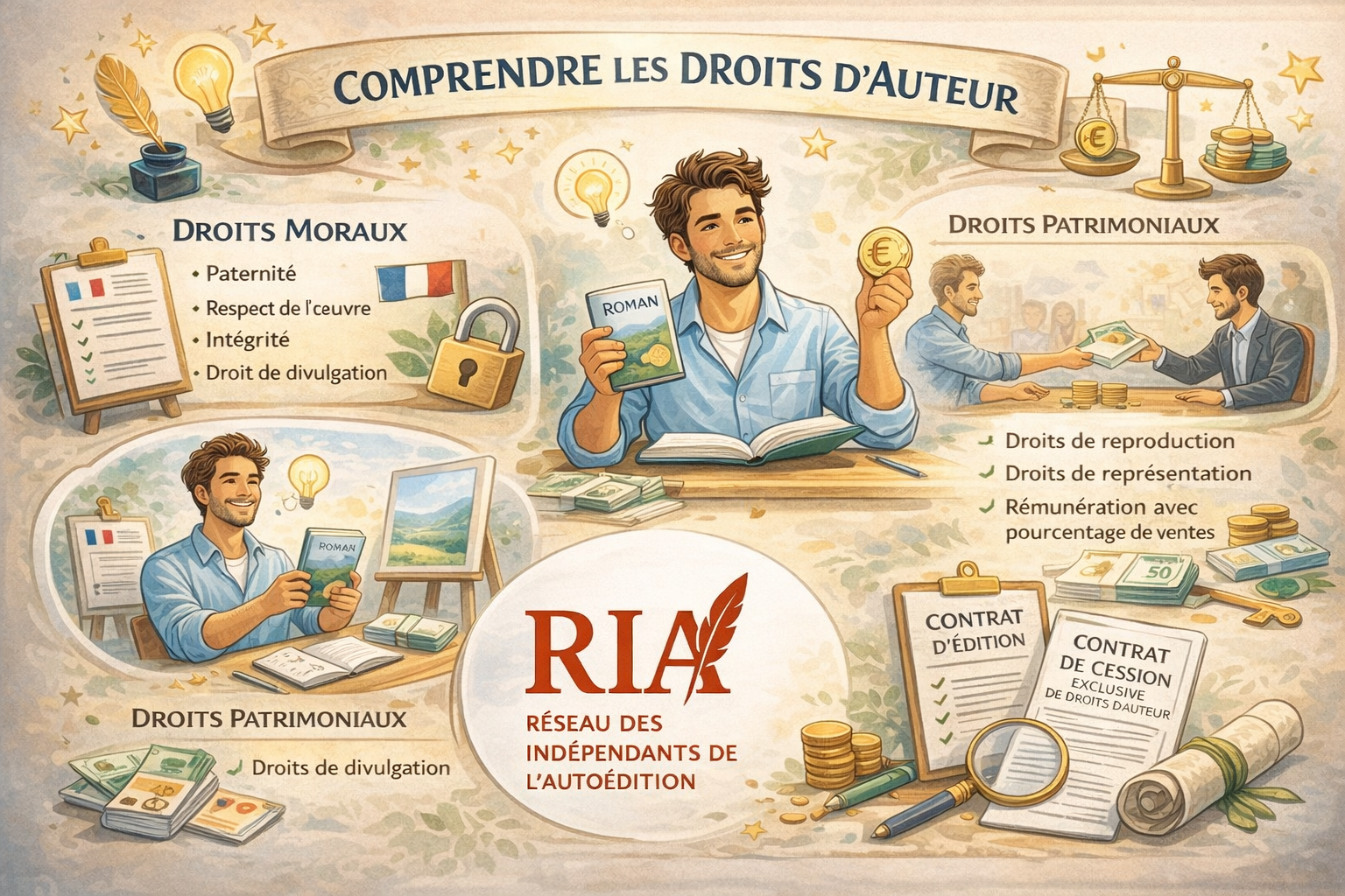 Droit d’auteur expliqué : protégez automatiquement vos livres, goodies et formations