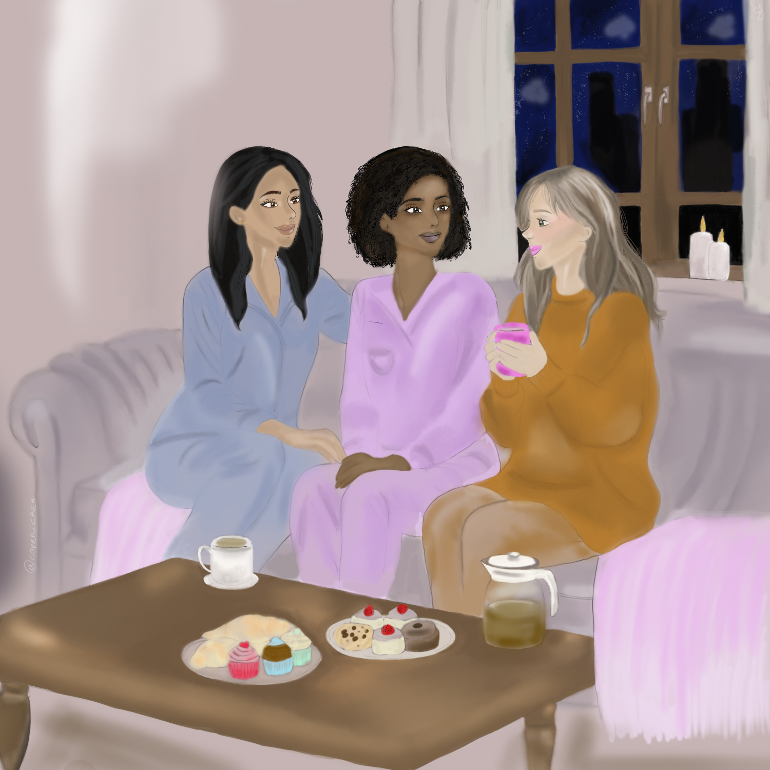 Illustrations pour le livre "Dissonances" de Tania H. Chili